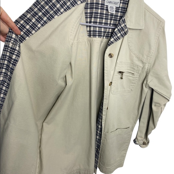 Vintage khaki barn jacket field jacket Size medium - Picture 3 of 5